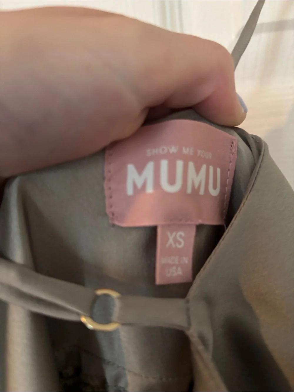 Show Me Your Mumu: Tuscany Maxi Slip Dress in Sage Green - Picture 4 of 5